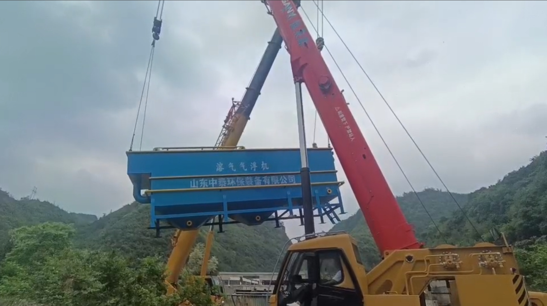 氣浮機(jī)，高效氣浮機(jī)，溶氣氣浮機(jī)，氣浮機(jī)安裝現(xiàn)場